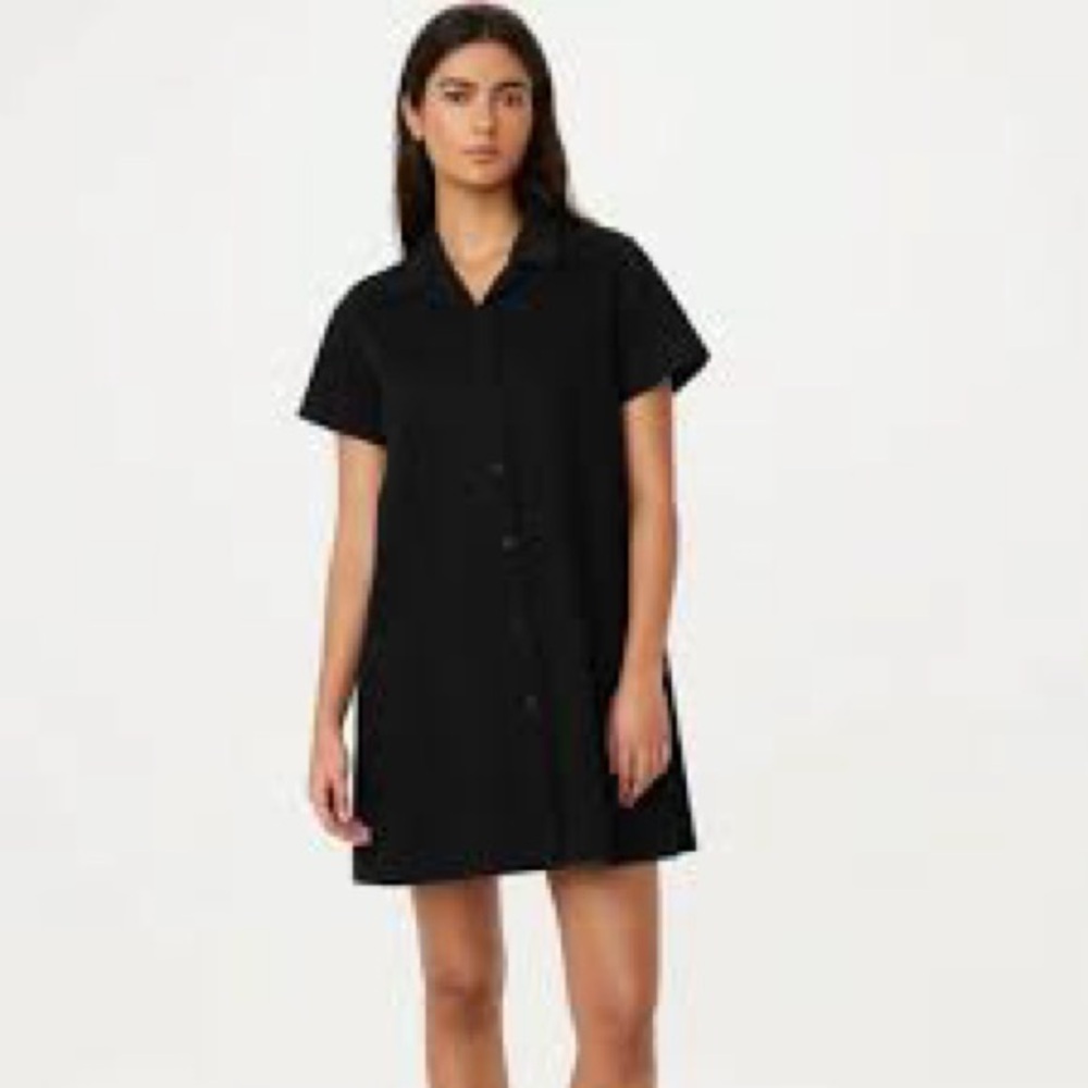 NWOT Frank & Oak - Black Flex Camp Collar XXS